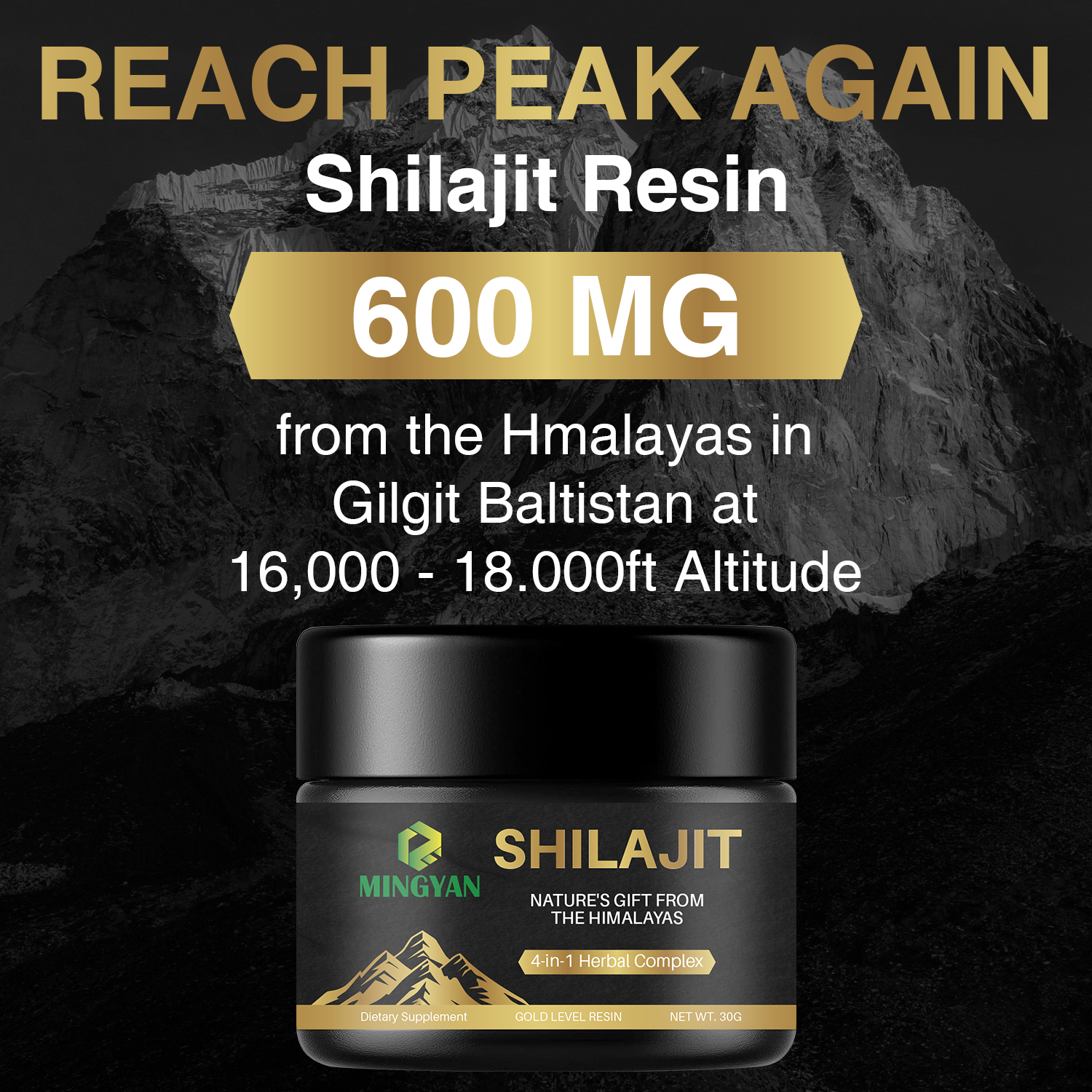 Дисплей упаковки OEM-продукта из смолы Shilajit